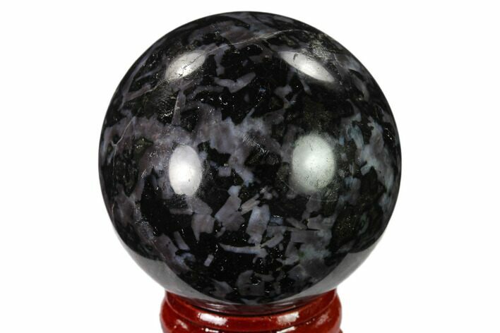 Polished, Indigo Gabbro Sphere - Madagascar #135769
